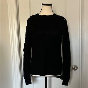 SO Knit Sweater with Lace Up Sleeve Details 🌟